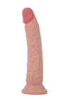 Фалоімітатор подвійної густини на присосці ToyJoy Deluxe Dual 17,5 см, тілесний вид 4