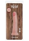 Фалоімітатор подвійної густини на присосці ToyJoy Deluxe Dual 17,5 см, тілесний вид 7
