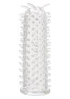 Еластична насадка на пеніс із шипиками ToyJoy Seduction Sleeve, прозора, 11 × 2 см вид 3