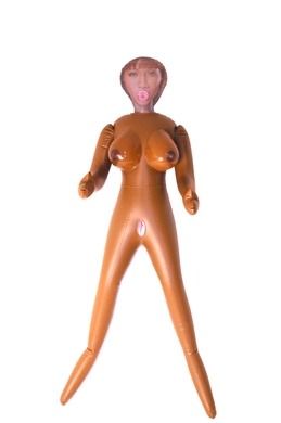 Секс лялька надувна з трьома отворами CalExotic India Nubian Love Doll, коричневий вид 5
