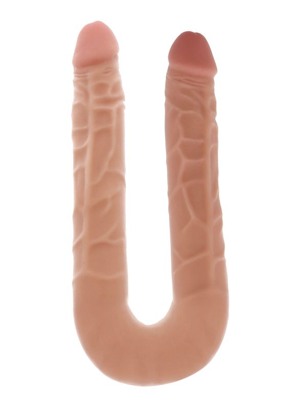 Подвійний фалоімітатор ToyJoy Double Dong, бежевий вид 2