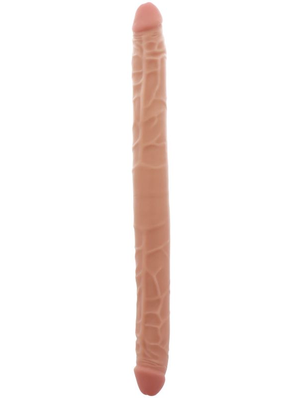 Подвійний фалоімітатор ToyJoy Double Dong, бежевий вид 3
