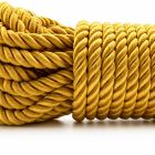 Мотузка для бондажу DS Fetish, шовкова, золота, 8 м вид 4
