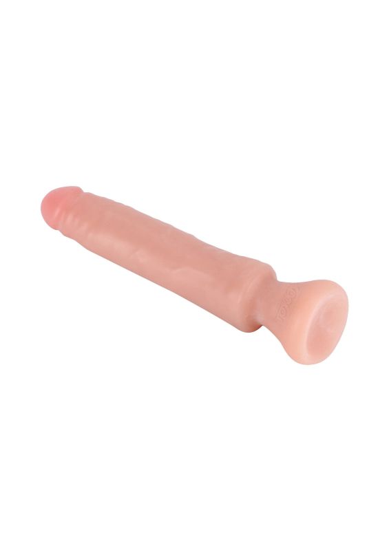Реалістичний фалоімітатор із присоскою ToyJoy Get Real Starter Dong, бежевий, 16 × 3 см вид 5