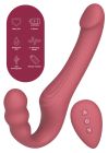 Безремневий страпон із вібрацією та пультом She.E.O Strapless Strap-On, рожевий, 22 × 3,5 см вид 4