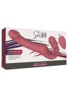 Безремневий страпон із вібрацією та пультом She.E.O Strapless Strap-On, рожевий, 22 × 3,5 см вид 7