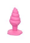 Анальна пробка у формі морозива з присоскою CalExotics Yum Bum Ice Cream Cone, рожева, 9,5 × 4,5 вид 2