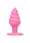 Анальна пробка у формі морозива з присоскою CalExotics Yum Bum Ice Cream Cone, рожева, 9,5 × 4,5 вид 7