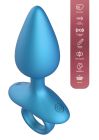 Анальна пробка з вібрацією та пультом Playhouse Smooth Anal Plug, синя, 13 × 4,5 см вид 4
