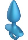 Анальна пробка з вібрацією та пультом Playhouse Smooth Anal Plug, синя, 13 × 4,5 см вид 5