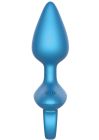 Анальна пробка з вібрацією та пультом Playhouse Smooth Anal Plug, синя, 13 × 4,5 см вид 7