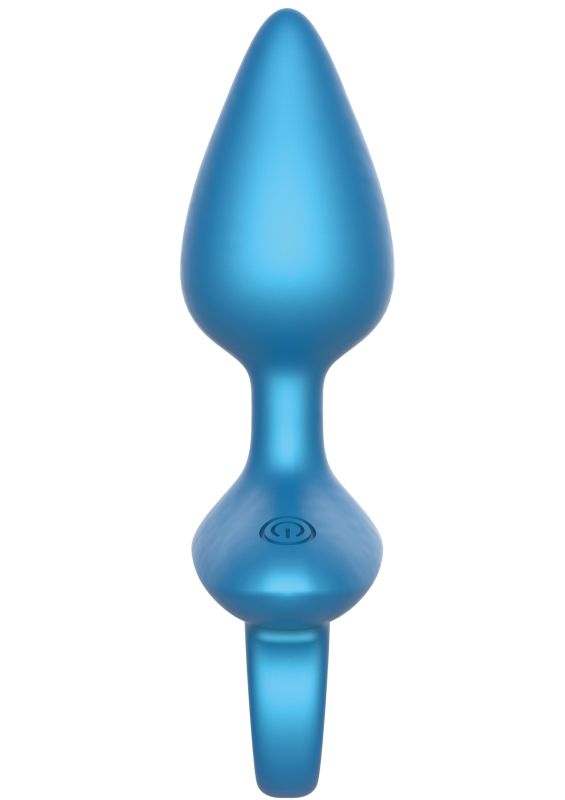 Анальна пробка з вібрацією та пультом Playhouse Smooth Anal Plug, синя, 13 × 4,5 см вид 7