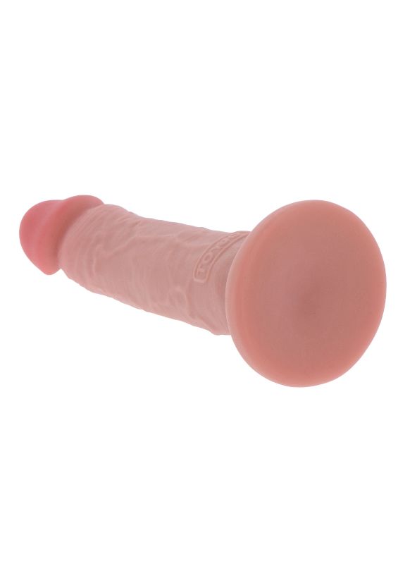 Реалістичний фалоімітатор із присоскою ToyJoy Get Real Deluxe, бежевий, 15 × 3 см вид 7