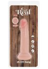 Реалістичний фалоімітатор із присоскою ToyJoy Get Real Deluxe, бежевий, 15 × 3 см вид 8