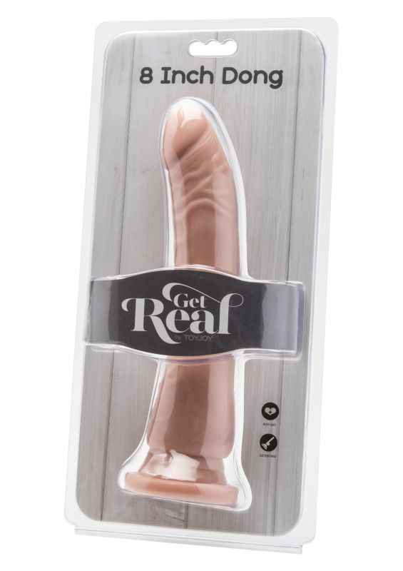 Реалістичний фалоімітатор із присоскою ToyJoy Get Real Dong, бежевий, 20,5 × 4 см вид 4