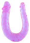 Гнучкий двосторонній фалоімітатор Seven Creations Double Mini Dong Twinhead, фіолетовий, 34 × 3 см вид 2