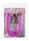 Гнучкий двосторонній фалоімітатор Seven Creations Double Mini Dong Twinhead, фіолетовий, 34 × 3 см вид 3