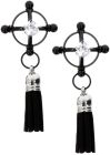 Регульовані затискачі для сосків із декоративними китицями Taboom Tassel Tease, чорні вид 6