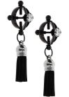 Регульовані затискачі для сосків із декоративними китицями Taboom Tassel Tease, чорні вид 7