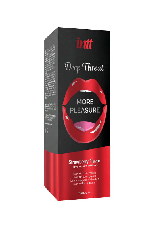 Спрей для глибокого мінета Intt Deep Throat Strawberry зі смаком полуниці, 12 мл вид 6
