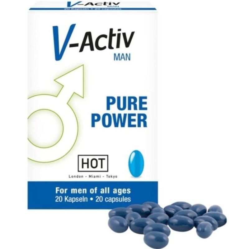 Капсулы для потенции HOT V-Activ Caps for men (цена за упаковку, 20 таблеток) вид 2