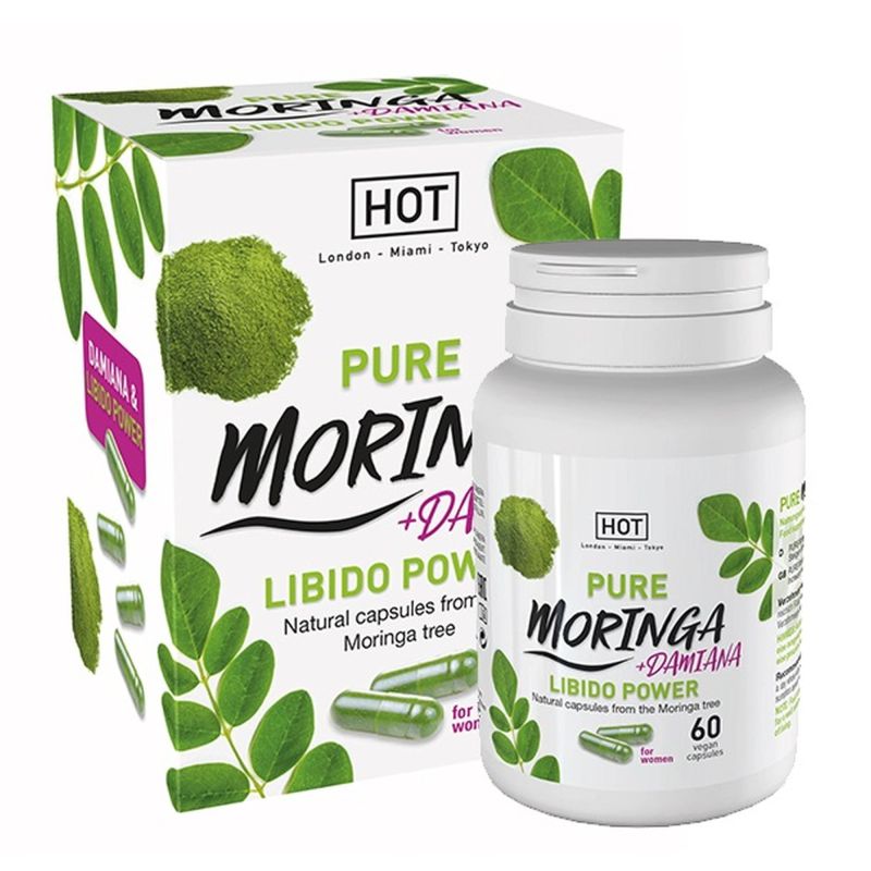 Капсулы для повышения либидо у женщин HOT Bio Moringa Libido Caps, 60 шт вид 2