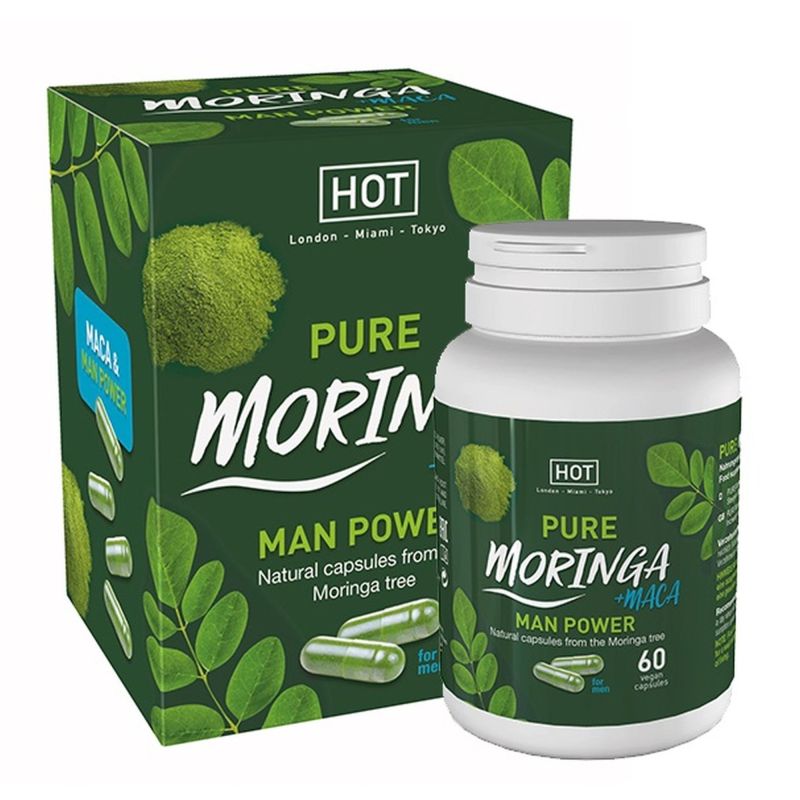 Капсулы для повышения потенции HOT BIO Moringa Man Caps (цена за упаковку, 60 таблеток) вид 2