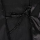 Халат черный под пояс и длинными кружевными рукавами Star Night стринги в комплекте, XL/2XL вид 6