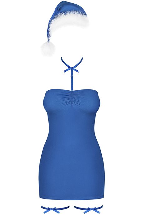 Платье Obsessive Kissmas chemise blue S/M вид 2
