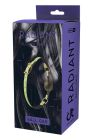 Кляп с шариком люминесцентный зеленый Dreamtoys RADIANT Glow In The Dark Ball Gag с золотистой фурнитурой вид 4