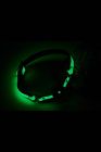 Кляп с шариком люминесцентный зеленый Dreamtoys RADIANT Glow In The Dark Ball Gag с золотистой фурнитурой вид 2
