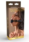 Кляп-кулька з золотою фурнітурою Taboom Ball Gag, чорний вид 2