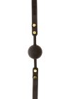 Кляп-кулька з золотою фурнітурою Taboom Ball Gag, чорний вид 7