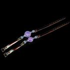 Кляп-шарик прозрачный UNIVIBE с фиолетовым камнем, силиконовый вид 10