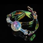 Кляп-шарик прозрачный UNIVIBE с разноцветным камнем, силиконовый вид 3