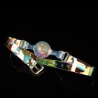 Кляп-шарик прозрачный UNIVIBE с разноцветным камнем, силиконовый вид 5