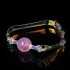 Кляп-кулька прозора UNIVIBE з рожевим каменем, силіконовий вид 2