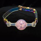 Кляп-кулька прозора UNIVIBE з рожевим каменем, силіконовий вид 12