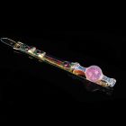 Кляп-кулька прозора UNIVIBE з рожевим каменем, силіконовий вид 6