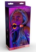 Кляп, що світиться в темряві Taboom Ball Gag, рожево-чорний