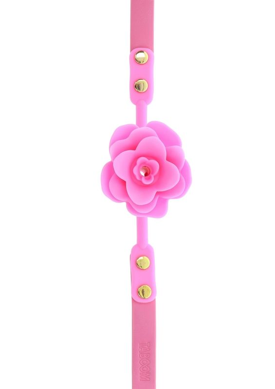 Кляп силиконовый Розочка Taboom Malibu Rose Ball Gag, розовый вид 6