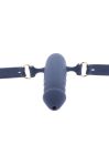 Кляп в виде пениса Taboom Silicone Supreme, синий вид 7