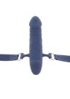 Кляп у вигляді пеніса Taboom Silicone Supreme, синій вид 4