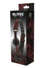 Кляп чорний Dream Toys Blaze Deluxe з червоним візерунком у вигляді вишивки вид 2