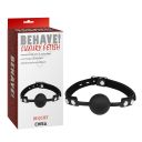 Кляп-шарик Chisa Behave! Luxury Fetish, черный