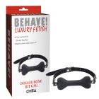 Кляп кісточка Chisa Behave!Luxury Fetish, чорний вид 2