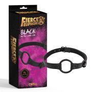 Кляп-кольцо Chisa Fierce Euphoria O-Ring Gag, чёрный