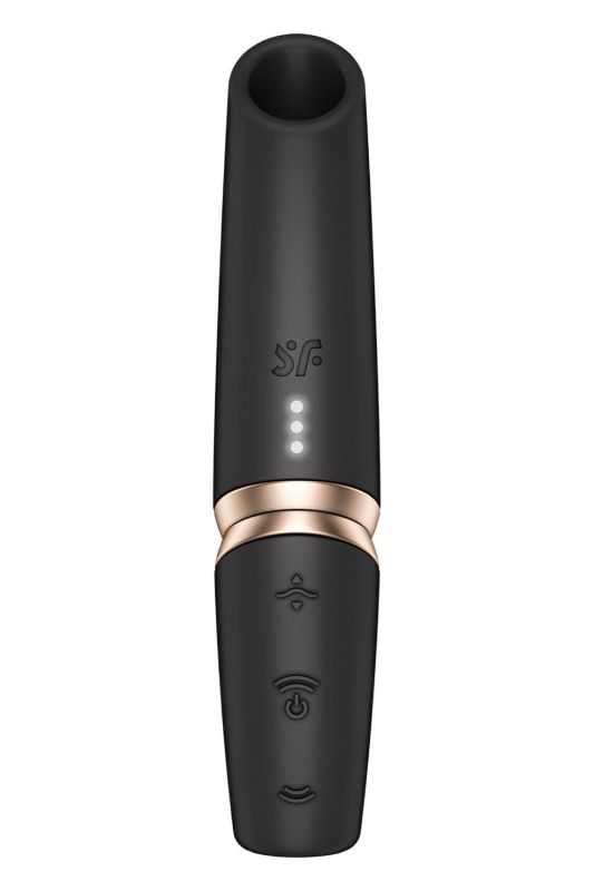Кліторальний безконтактний масажер Satisfyer Perfect Kiss чорний вид 2