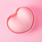 Клиторальный вакуумный стимулятор с язычком BeYourLover Heart в форме сердца, розовый вид 7