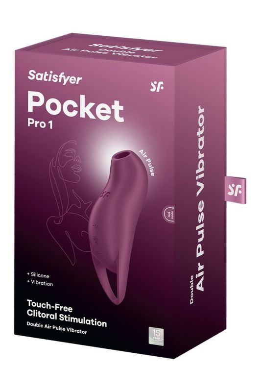 Кліторальний стимулятор із повітряними імпульсами Satisfyer Pocket Pro 1 фіолетовий вид 7